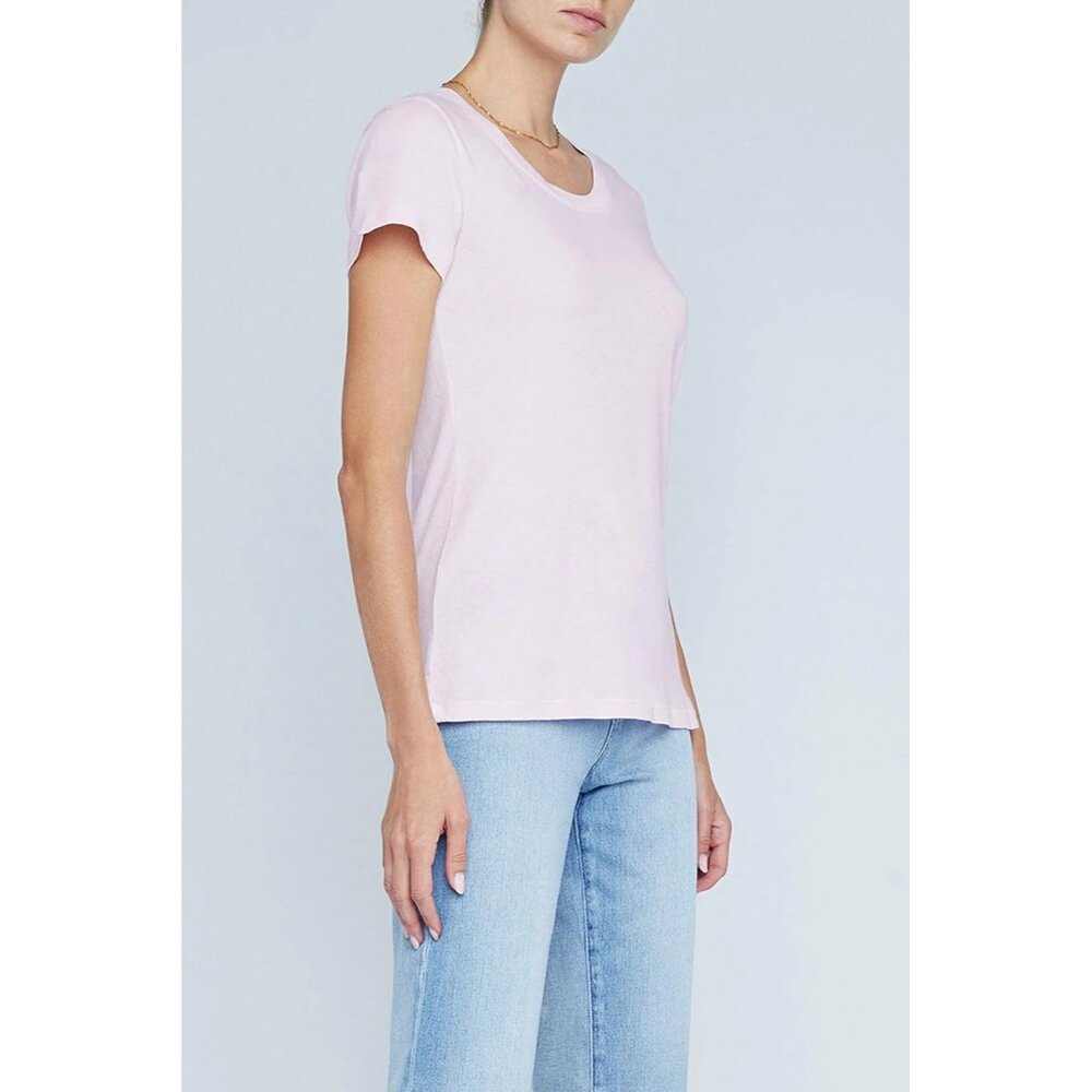 L’AGENCE Lilac Snow Cory Tee Shirt Medium New With Tags - Picture 9 of 10